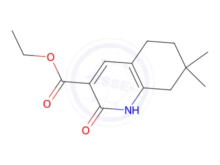 Chemical structure of Ethyl 7,7-dimethyl-2-oxo-1,2,5,6,7,8-hexahydroquinoline-3-carboxylate
