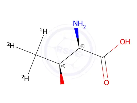 Chemical structure of D-Threonine-4,4,4-d3