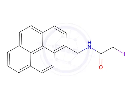 Chemical structure of N-(1-PYRENEMETHYL)IODOACETAMIDE