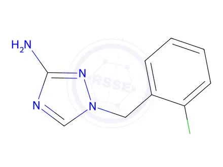 Chemical structure of 1-[(2-chlorophenyl)methyl]-1h-1,2,4-triazol-3-amine