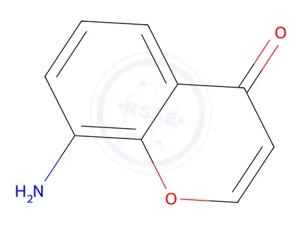 Chemical structure of 8-aminochromen-4-one