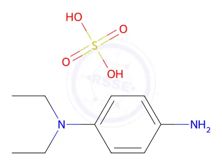 Chemical structure of N,N-Diethyl-p-phenylenediamine sulfate salt