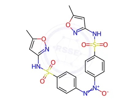 Chemical structure of 4,4'-Azoxybis[N-(5-methyl-3-isoxazolyl)-benzenesulfonamide