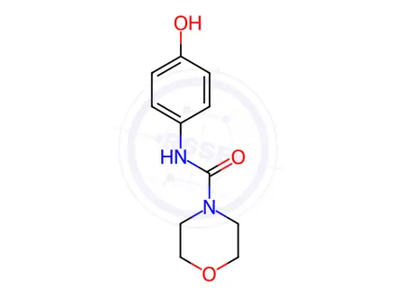 Chemical structure of n-(4-Hydroxyphenyl)morpholine-4-carboxamide