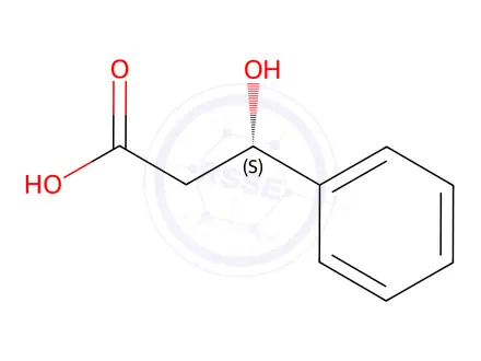 Chemical structure of (S)-3-Hydroxy-3-phenylpropionic acid