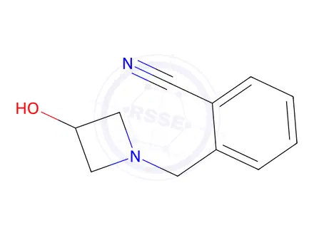 Chemical structure of 2-[(3-hydroxyazetidin-1-yl)methyl]benzonitrile