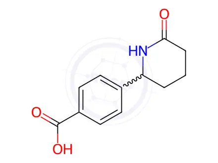 Chemical structure of 4-(6-Oxopiperidin-2-yl)benzoic acid