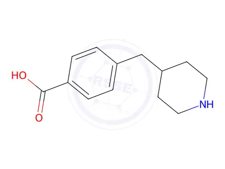 Chemical structure of 4-(Piperidin-4-ylmethyl)benzoic acid