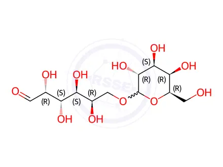 Chemical structure of 6-O-(b-D-Galactopyranosyl)-D-galactopyranose