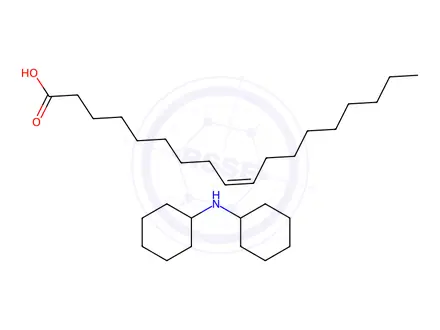 Chemical structure of OLEIC ACID, COMPOUND WITH DICYCLOHEXYLAMINE (1:1)