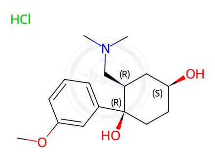 Chemical structure of Rac-4-Hydroxycyclohexyl Tramadol Hydrochloride