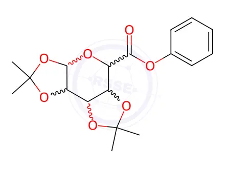 Chemical structure of Phenyl 2,2,7,7-tetramethyltetrahydro-5H-bis([1,3]dioxolo)[4,5-b:4',5'-d]pyran-5-carboxylate