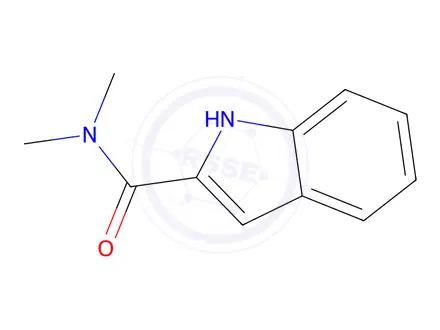 Chemical structure of N,N-dimethyl-1H-indole-2-carboxamide