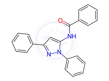 Chemical structure of N-(1,3-Diphenyl-1H-pyrazol-5-yl)benzamide