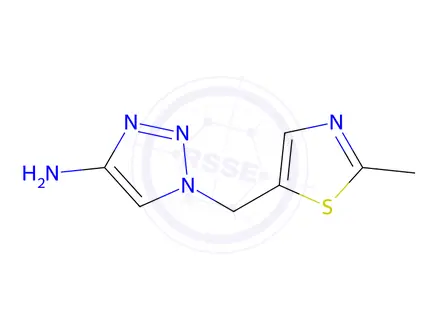 Chemical structure of 1-((2-Methylthiazol-5-yl)methyl)-1h-1,2,3-triazol-4-amine