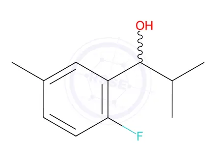Chemical structure of 1-(2-fluoro-5-methylphenyl)-2-methylpropan-1-ol
