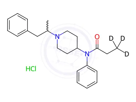 Chemical structure of α-Methyl Fentanyl-d3 Hydrochloride