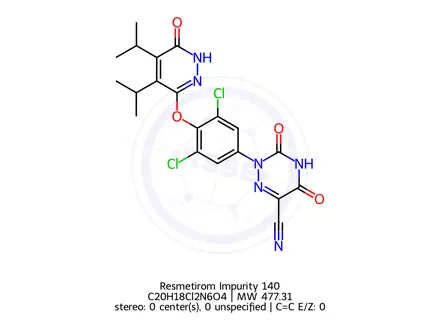 Chemical structure of Resmetirom Impurity 140
