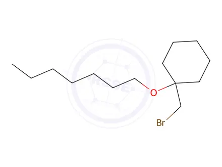 Chemical structure of 1-(Bromomethyl)-1-(heptyloxy)cyclohexane