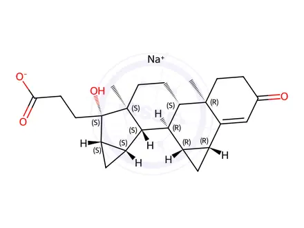 Chemical structure of Drospirenone Acid Sodium Salt
