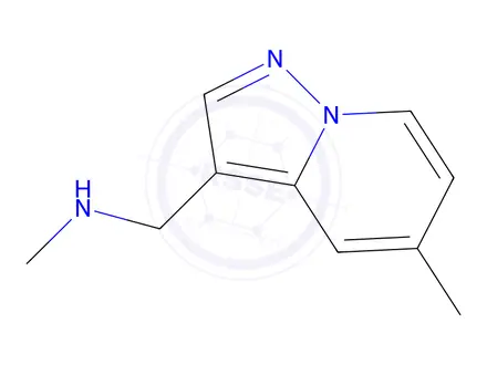 Chemical structure of N-Methyl-1-(5-methylpyrazolo[1,5-a]pyridin-3-yl)methanamine