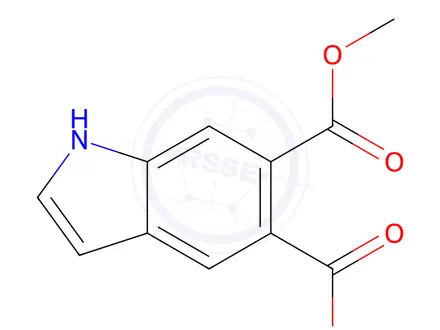 Chemical structure of Dimethyl 1H-indole-5,6-dicarboxylate