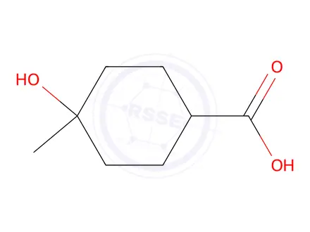 Chemical structure of 4-Hydroxy-4-methylcyclohexane-1-carboxylic acid