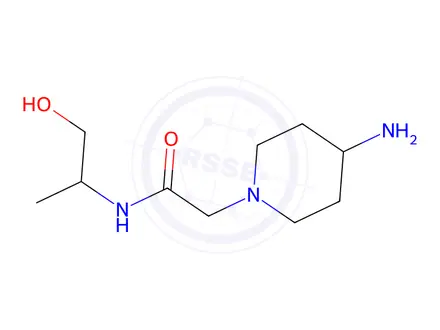 Chemical structure of 2-(4-Aminopiperidin-1-yl)-N-(1-hydroxypropan-2-yl)acetamide
