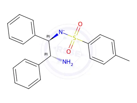 Chemical structure of RuCl[(R,R)-Tsdpen](p-cymene)