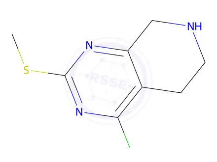 Chemical structure of 4-Chloro-2-(methylthio)-5,6,7,8-tetrahydropyrido[3,4-d]pyrimidine