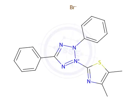 Chemical structure of MTT
