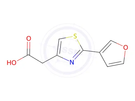 Chemical structure of 2-[2-(furan-3-yl)-1,3-thiazol-4-yl]acetic acid
