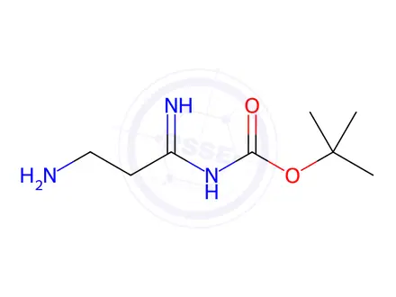 Chemical structure of Carbamic acid, (3-amino-1-iminopropyl)-, 1,1-dimethylethyl ester (9CI)