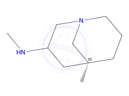 Chemical structure of (5s)-N-Methyl-1-azabicyclo[3.3.1]nonan-3-amine
