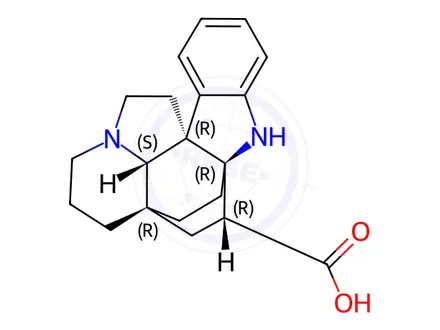 Chemical structure of kopsininic acid