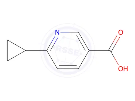 Chemical structure of 6-Cyclopropylnicotinic Acid