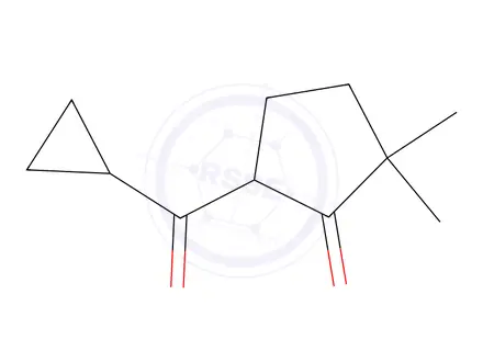Chemical structure of 5-(Cyclopropanecarbonyl)-2,2-dimethylcyclopentan-1-one