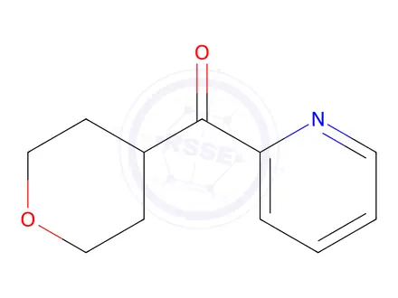 Chemical structure of pyridin-2-yl(tetrahydro-2h-pyran-4-yl)methanone