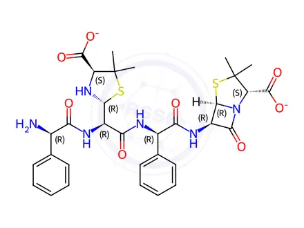 Chemical structure of Ampicillin Impurity M(EP)(a dimer)