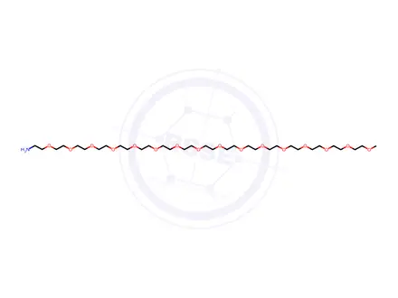 Chemical structure of mPEG16-NH2