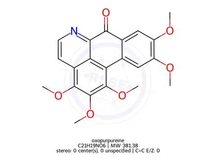 Chemical structure of oxopurpureine
