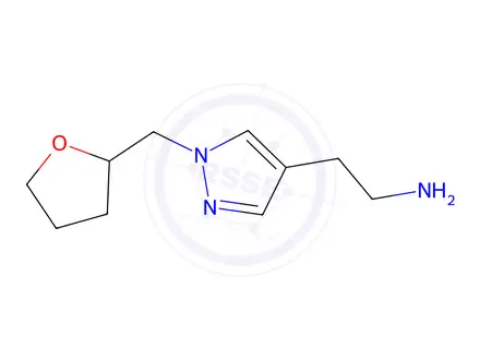 Chemical structure of 2-{1-[(oxolan-2-yl)methyl]-1h-pyrazol-4-yl}ethan-1-amine