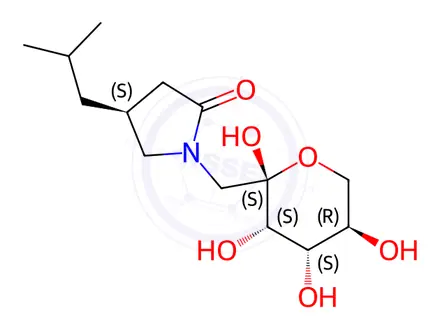 Chemical structure of Pregabalin Glucose Adduct Impurity