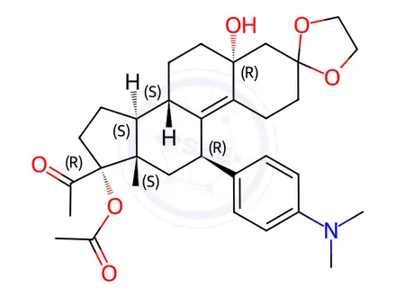 Chemical structure of Ulipristal Impurity 37