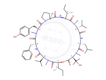 Chemical structure of Aureobasidin S2a