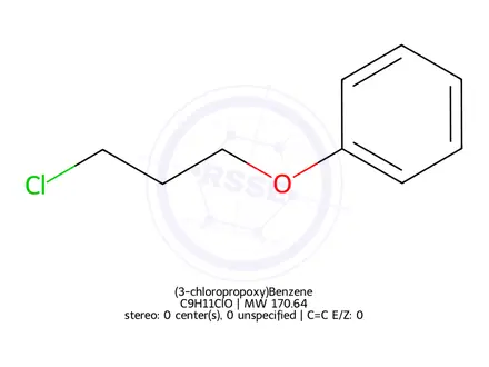 Chemical structure of (3-chloropropoxy)Benzene