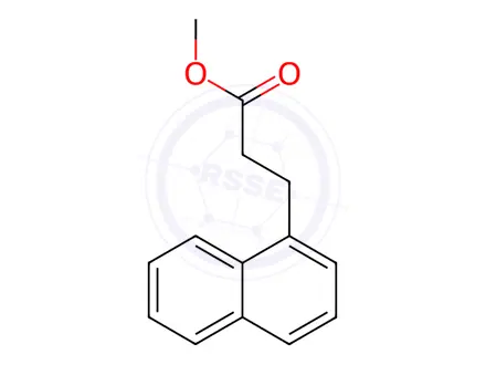 Chemical structure of 1-Naphthalenepropanoic acid methyl ester