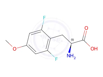 Chemical structure of (2S)-2-amino-3-(2,6-difluoro-4-methoxyphenyl)propanoic acid
