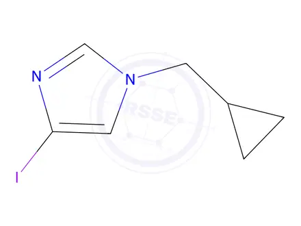 Chemical structure of 1-(Cyclopropylmethyl)-4-iodo-1H-imidazole