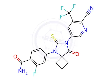 Chemical structure of N-Desmethyl Apalutamide